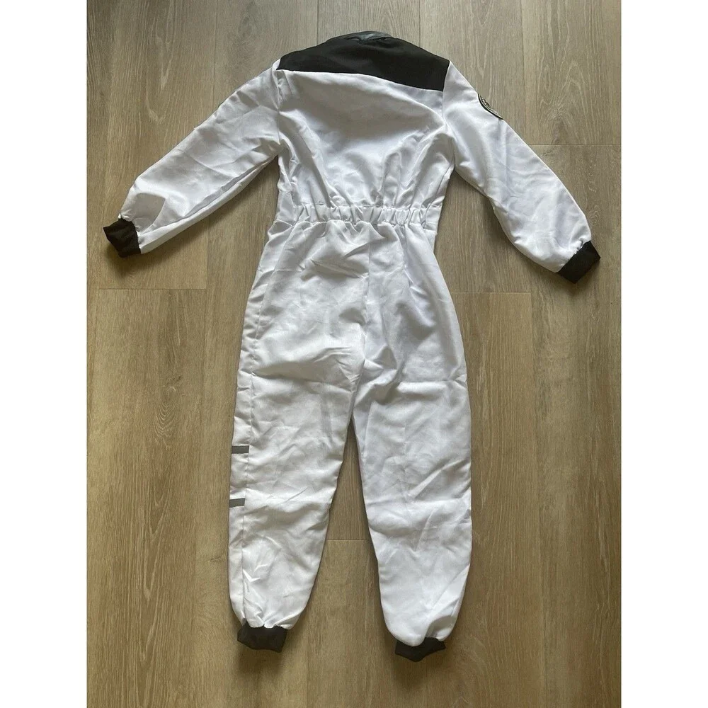 Astronaut Costume Suit Size NASA White Jumpsuit Embroidered Patches Youth XL